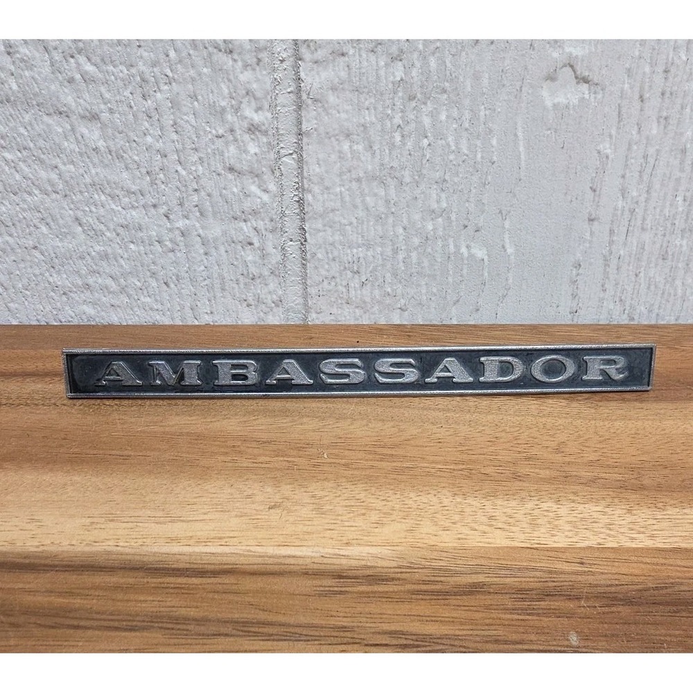 AMC OEM Ambassador Vintage 7 3/4 Emblem Badge Logo Nameplate Insignia 3616142